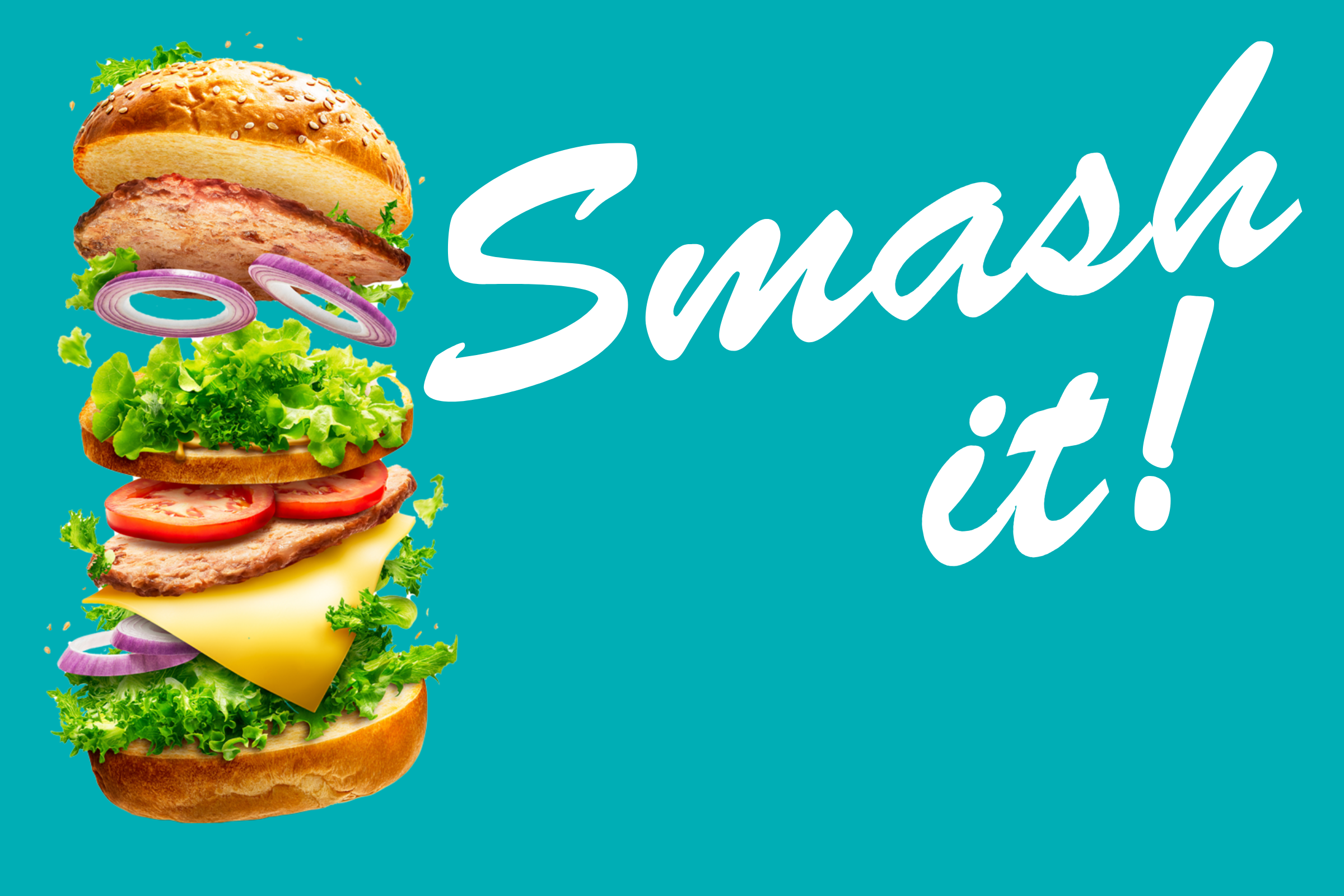 Delicious smash burger